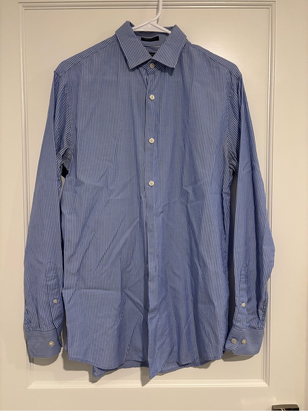 Banana Republic Blue Striped Button-Down Shirt